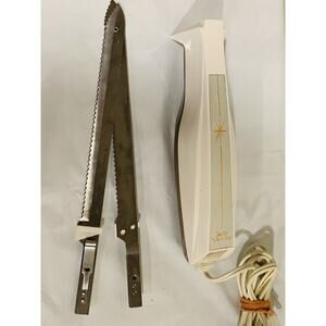 Vintage Lady Vanity Electric Knife Mid Century Modern Kitchen Gadget Atomic